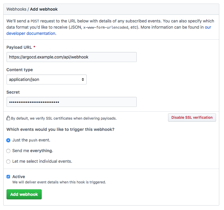 Add Webhook Add Webhook