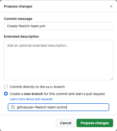 Click Commit changes… Click Commit changes…