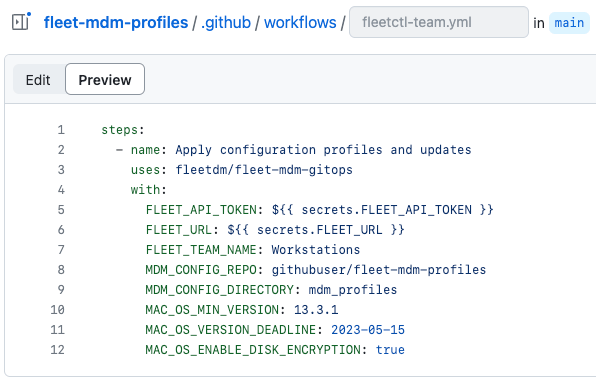 Paste into your yaml file, and set the variables Paste into your yaml file, and set the variables