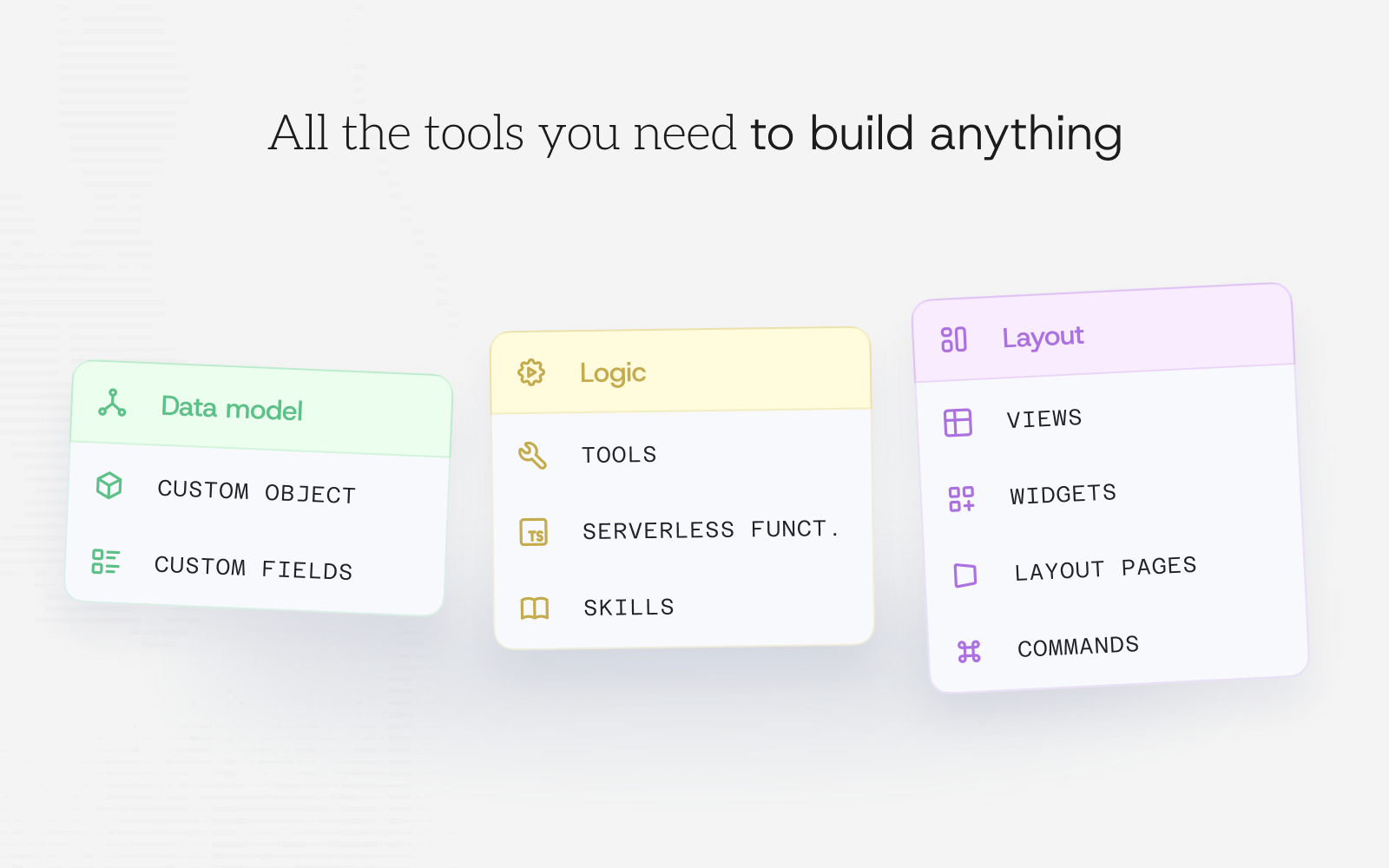All the tools you need to build anything